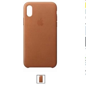 IPhone X Apppe leather case